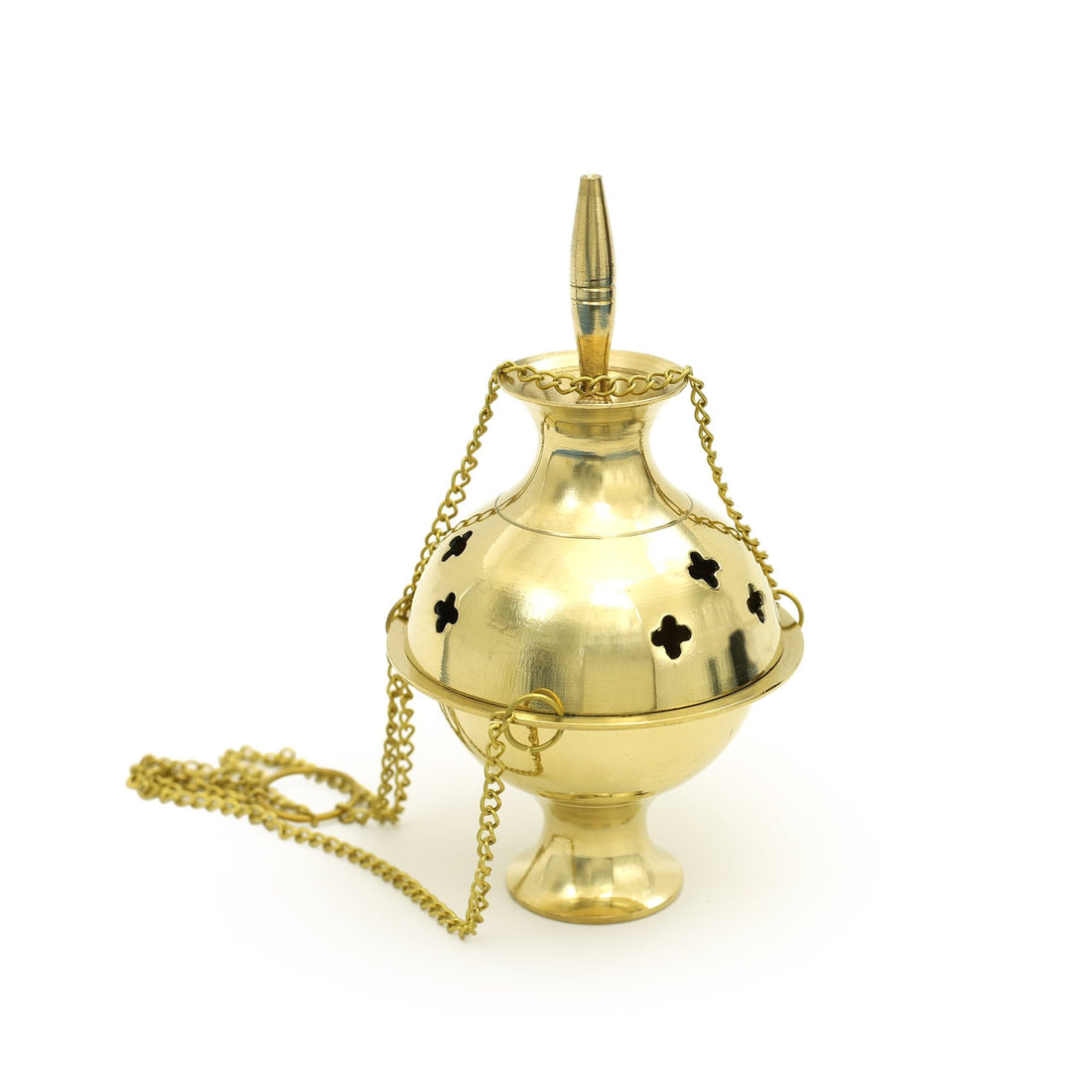 Hanging Brass Burner for cone incense and resins-  4&quot;, 6&quot; and 8&quot;