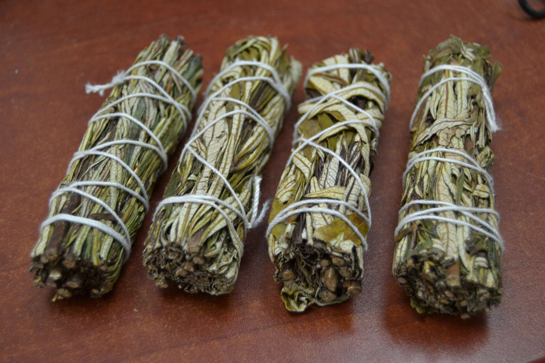 4 Pcs Yerba Santa Sage Smudge Bundle 4&quot;