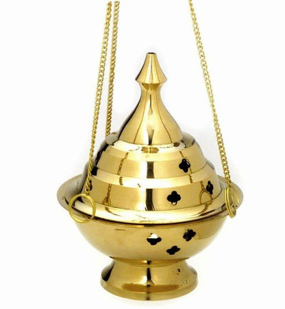 Hanging Brass Incense Burner 6&quot;