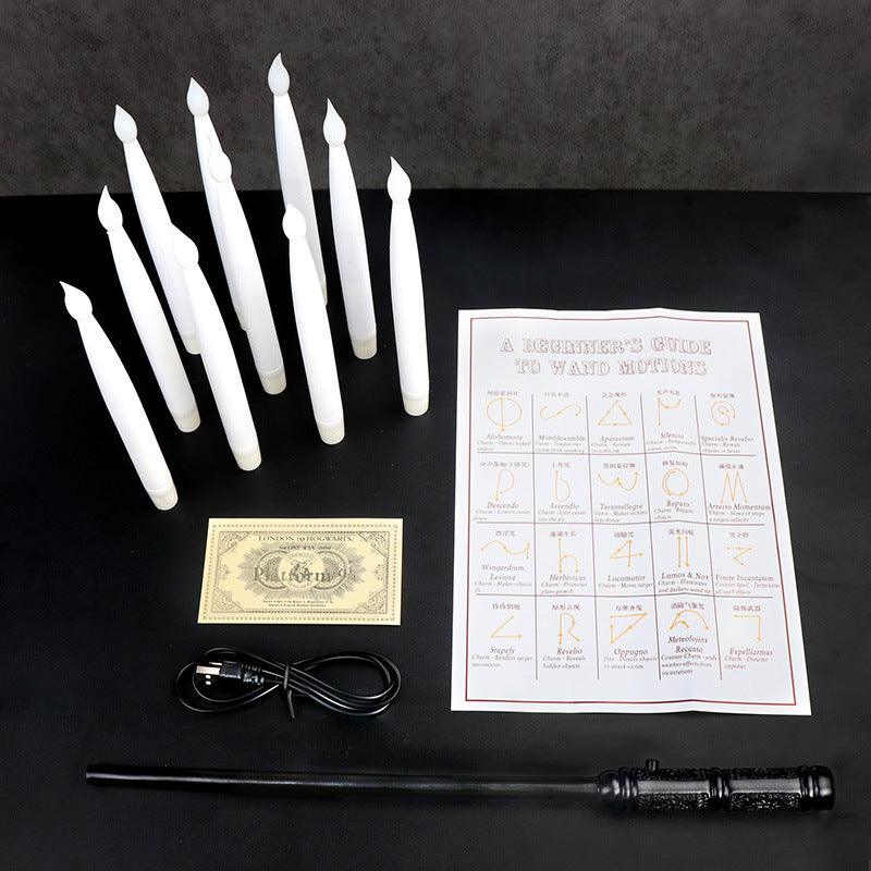 Flameless Candles With Magic Wand Remote Flickering Warm Light Floating Candles For Home Decor - Lacatang Spiritual