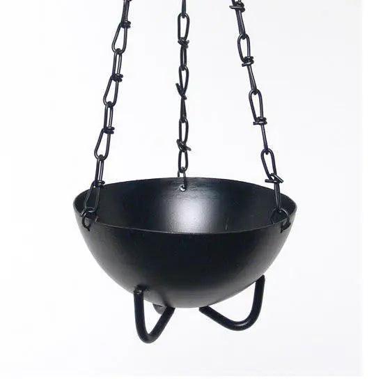 Hanging cauldron for burning smudging herbs and resins - Large - Lacatang Spiritual