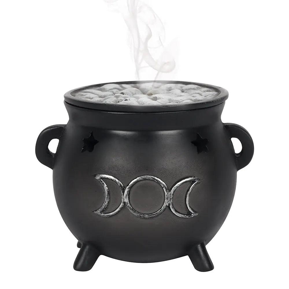 Triple Moon Cauldron Incense Cone Holder - Lacatang Spiritual